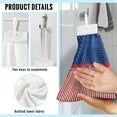 thumbnail image 6 of ZIATUBLE American Flag Hanging Kitchen Dish Towel Breathable Hanging Hand Dry Towels 2 Pcs Easy to Install Bathroom Hand Bath Towel Fast Drying Kitchen Hand Towels and Washcloths for 4 of July, 6 of 7