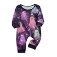 thumbnail image 2 of Halloween Pajamas, Pastel Tie Dye Matching Family Pajamas Pink Purple Ghost Print Long Sleeve Two Piece Pajama Set Soft Sleepwear Nightwear Loungewear Girly Casual Photos, 2 of 4