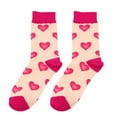 thumbnail image 2 of Gpaecead Women's Valentine Socks - Valentine's Day Cotton Crew & Half Calf Socks Free Size White, 2 of 3
