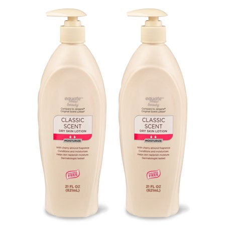 (2 Pack) Equate Beauty Dry Skin Lotion, Classic Scent, 21 (Best Body Shop Scents)