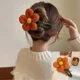 thumbnail image 1 of Vintage Large Plush Flower Hair Clips Girls Elegant Ponytail Braid Claw Hair Duckbill Clip Girls Headdress Gift, 1 of 1