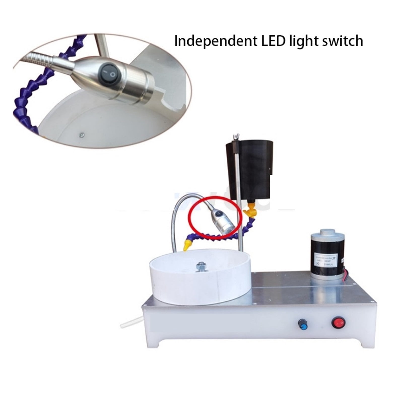 Precision Jewelry Stone Polishing Machine Molding Machine Gem Faceting Machine DC Stepless Speed Gem Angle Grinder ,Easy to Use