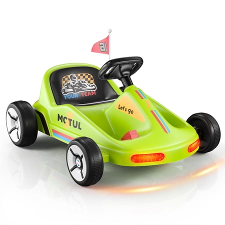 LIGIANT SAT ONE 12V Electric Go Kart for Kids, Quick Assembly Ride-On Car with Flashing Taillight, Bluetooth Music, Remote Control, Storytelling