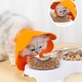thumbnail image 4 of Liquidation! Collier de Récupération pour Chat Collier Fleur Doux Réglable Collier E après Protection pour Chat et Chiot Ensemble Elizabeth, Orange, 4 of 9