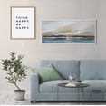 thumbnail image 6 of Kate and Laurel Sylvie Sunday Morning Framed Canvas Wall Art by Mary Sparrow, 18x40 White, Decorative Abstract Landscape Art on Framed Gallery-Wrapped Canvas, 6 of 6