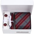 thumbnail image 6 of Zkca 6 Pieces Classic Pattern Business Ties, Fashion Mens Ties with Gifts Box for weddings parties churches schools corporate business wear A417, 6 of 7
