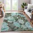 thumbnail image 6 of Addison Rugs Mayfield Premium Machine Washable Transitional Floral Seafoam Rectangle Rug, 3' x 5', 6 of 6