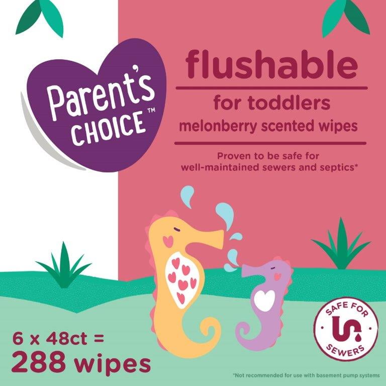 walmart parent's choice flushable wipes