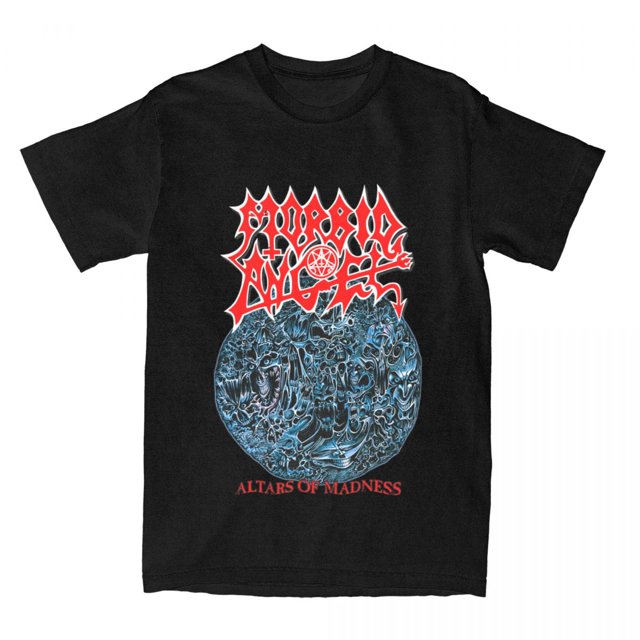 Camiseta Morbid Angel Death Metal Altars Of Madness para hombre y mujer Camisa de algodón con cuello redondo estampado talla grande