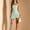 Green, variant on ClodeEU Women's Halter Choker Strapless Ruched Bodycon Mini Dress,Trendy Ruffle Hem Club Party Short Dress Blue,Women's Plus L