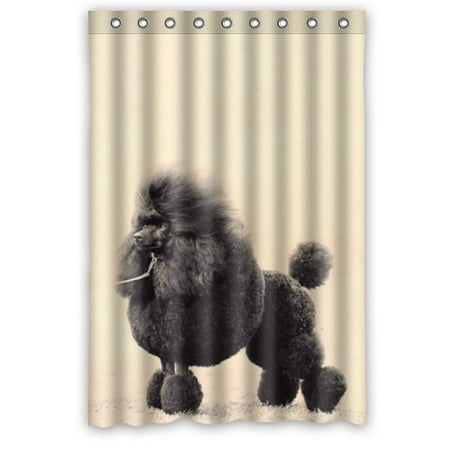 Op The Poodle As A Lion Waterproof Bathroom Fabric Shower Curtain Op The Poodle As A Lion Waterproof Bathroom Fabric Shower Curtain 48x72 Inches Com