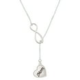thumbnail image 1 of Delight Jewelry Silvertone Script Mom Heart Silver tone Elegant Infinity Lariat Necklace, 1 of 4