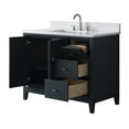 thumbnail image 3 of Vanity Art 42" Bathroom Vanity with Sink and Engineered Marble Top, Freestanding Storage Cabinet with 2 Drawers, 1 Shelf and Flip Down Tray, 3 of 9