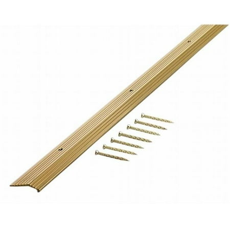 

M-d Products .88in. X 72in. Satin Brass Fluted Carpet Trim 79087