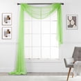 thumbnail image 1 of Empire Sheer Voile Window Valence Scarf 216" LONG, 1 of 2