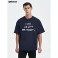 thumbnail image 3 of Whichone Men's Cotton Blend Letter Print Casual Streetwear T-shirt Tops With Short Sleeve Sizes M-3XL, 3 of 8