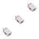 thumbnail image 1 of Cargadores de pared USB Sidaley 3piezas violeta Adaptador de corriente resistente al desgaste, 1 of 6