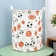 thumbnail image 1 of Cesto de lona para la ropa sucia con asas | Cesto plegable para ropa sucia | Cesto ligero y plegable para juguetes, toallas y mantas | Organizador de tela multicolor para baño, habitación infantil y, 1 of 5