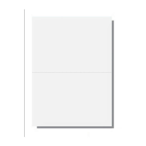 Laser Print Security Paper w Single Perf, Bond White 24lb, 8.5"x 11"-500 Sheets