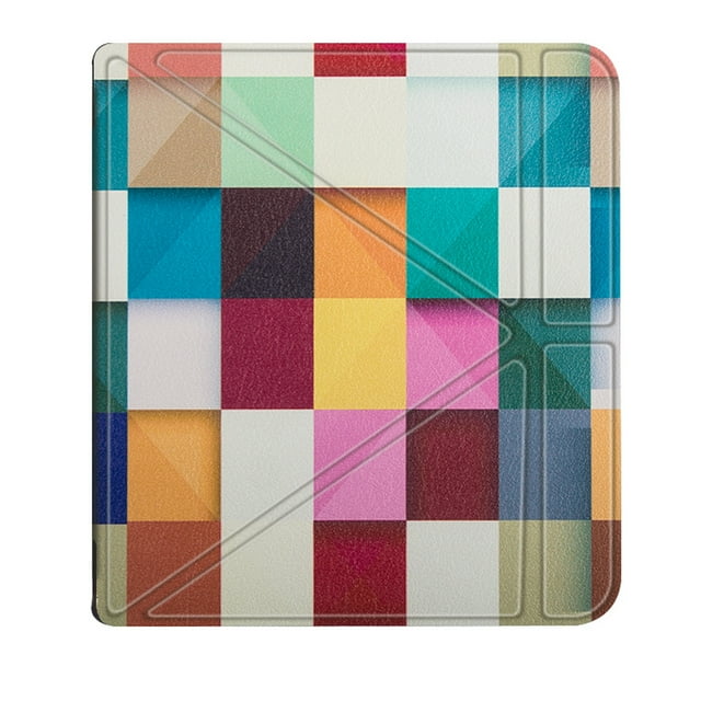 Cameland Étui à Rabat Intelligent en Cuir Multi-Pli + Support pour Kobo Libra H2O 7,0 Po