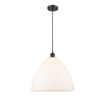 516-1P-OB-GBD-161-Innovations Lighting-Bristol Glass - 1 Light Pendant In Industrial Style-18.75 Inches Tall and 16 Inches Wide-Oil Rubbed Bronze