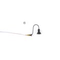 thumbnail image 1 of Bewildely 1:87 lámparas de pared LED 3V/12V modelo que hace el diseño del tren del ferrocarril jardín Microlandschaft luz blanca cálida para la Artesanía Luz negra/blanca Bewildely HA066504-03, 1 of 6