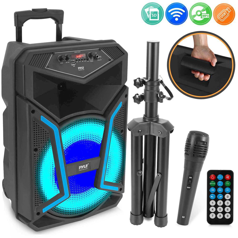 Pyle PPHP152SM PA Speaker & Microphone System Portable Karaoke