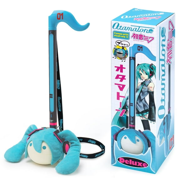 Otamatone Deluxe Musical Instrument Synthesizer for Adults - Hatsune Miku (includes Removable Plush Wig)