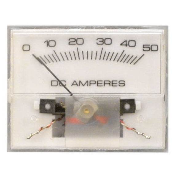 Marine Boat DC Amp Gauge 0-50 White Face