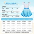 thumbnail image 2 of Marendyee Girls Elsa One Piece Swimsuits for Girls Short Sleeve Swim Dress with Skirt UPF 50+ Floral Bright Bathing Suits for 3-10 Years, 2 of 17
