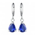 thumbnail image 4 of Ladies Fashion Colorful Diamond Water Drop Stud Earrings Jewelry, 4 of 8