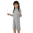 thumbnail image 3 of XEGLSBU Girls Dresses Size 14-16 Formal Kids Dress Girls Winter Long Sleeve Solid Color Knit Hooded Sweater Casual Dress for Children Clothes Girls Dresses Size 8 Fall Grey Size 6-7 Years, 3 of 5