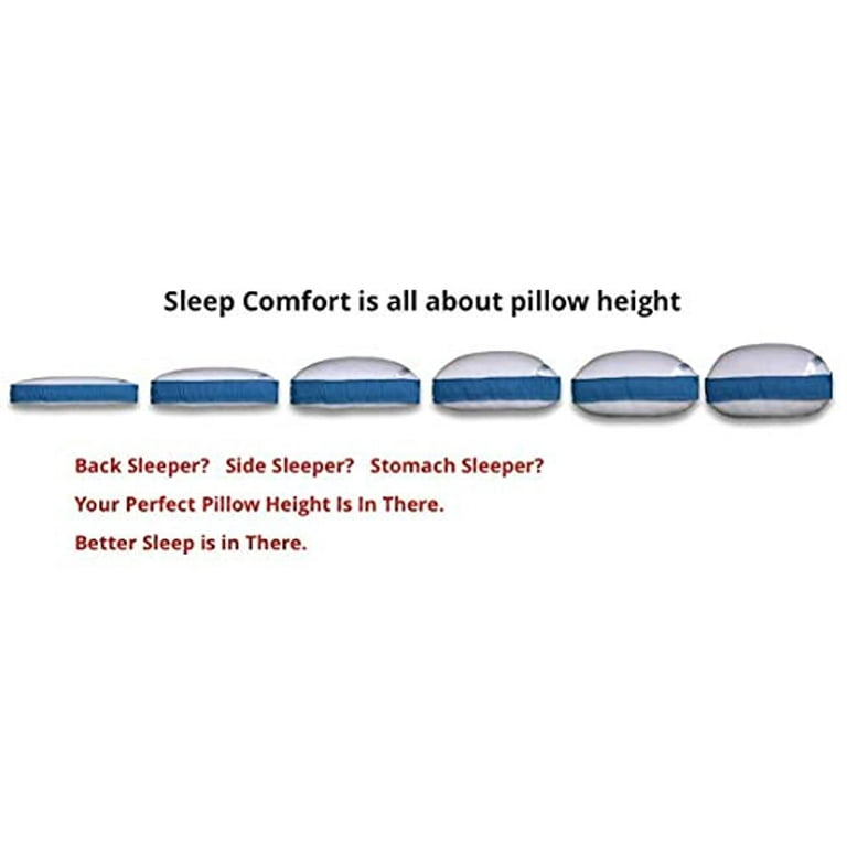 Filled Pancake Pillow The Adjustable Layer Standard Queen Size Pillow Walmart
