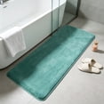 thumbnail image 3 of Extra Large Coral Fleece Bath Mat, Soft Shaggy Absorbent Bathroom Rug with Non-Slip Latex Backing, Quick-Dry Machine-Washable Floor Carpet for Tub, Shower, Vanity, or Bedroom, 47in, Green, 3 of 8