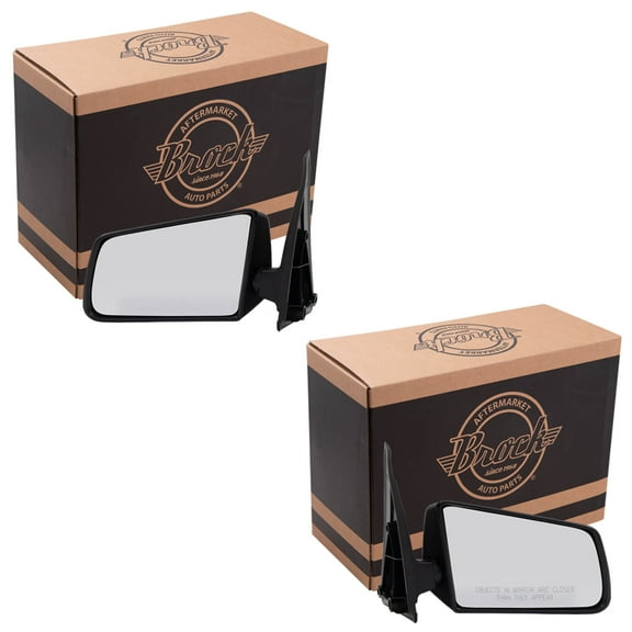 Brock Manual Mirror for 1985-1994 S10 Blazer Standard Type Non-Fold Set 15675113 1985-1993 S10