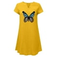 thumbnail image 4 of SMihono Robe d'Été Boho pour Femmes Grande Taille Femmes Manches Courtes Col en V Décontracté Vacances Imprimé Mini Robe Droite, 4 of 5