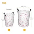 thumbnail image 2 of Lsque Breast Cancer Awareness (4) pattern Laundry Hamper Basket, Tall Woven Rope Hamper Basket for Clothes, Lightweight Storage Basket, Collapsible Waterproof-Small, 2 of 8