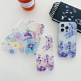 thumbnail image 6 of TECH CIRCLE Compatible with iPhone 12 Pro Max Clear Hybrid Case with Design Flexible Soft TPU Shockproof Absorption Slim Cute Flower Floral Embossed Pattern Protective Back Cover for Women Men,G, 6 of 8