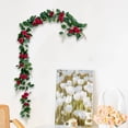 thumbnail image 4 of Table Decor,Rose Wreath 68.9in Rose Climber Wreath with Leaves Suitable for Room Party Office indoor and Outdoor Decoration,Red, 4 of 6