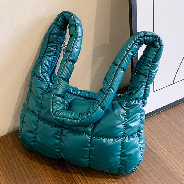 Bolso para axila para mujer, gran capacidad, Color sólido, Bolso de trabajo para niñas y mujeres (verde)