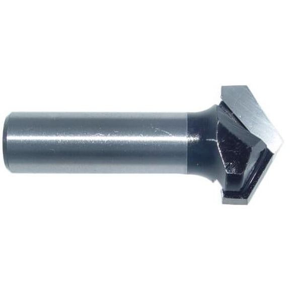 Magnate 726 V-Grooving Router Bit - 120 Degree, 1" Cutting Diameter, 1/2" Shank Diameter, 15/32" Cutting Length, 1-1/2" Shank Length