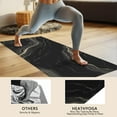 thumbnail image 4 of Black Gold Marble Pattern Hot Yoga Mat Towel Non Slip for Hot Yoga - Quick-Drying Yoga Mat Cover with 4 Corner Pockets with Travel Bag - Hot Yoga Towel Non Slip Grip Moisture Wicking Sweat 70"x26", 4 of 6