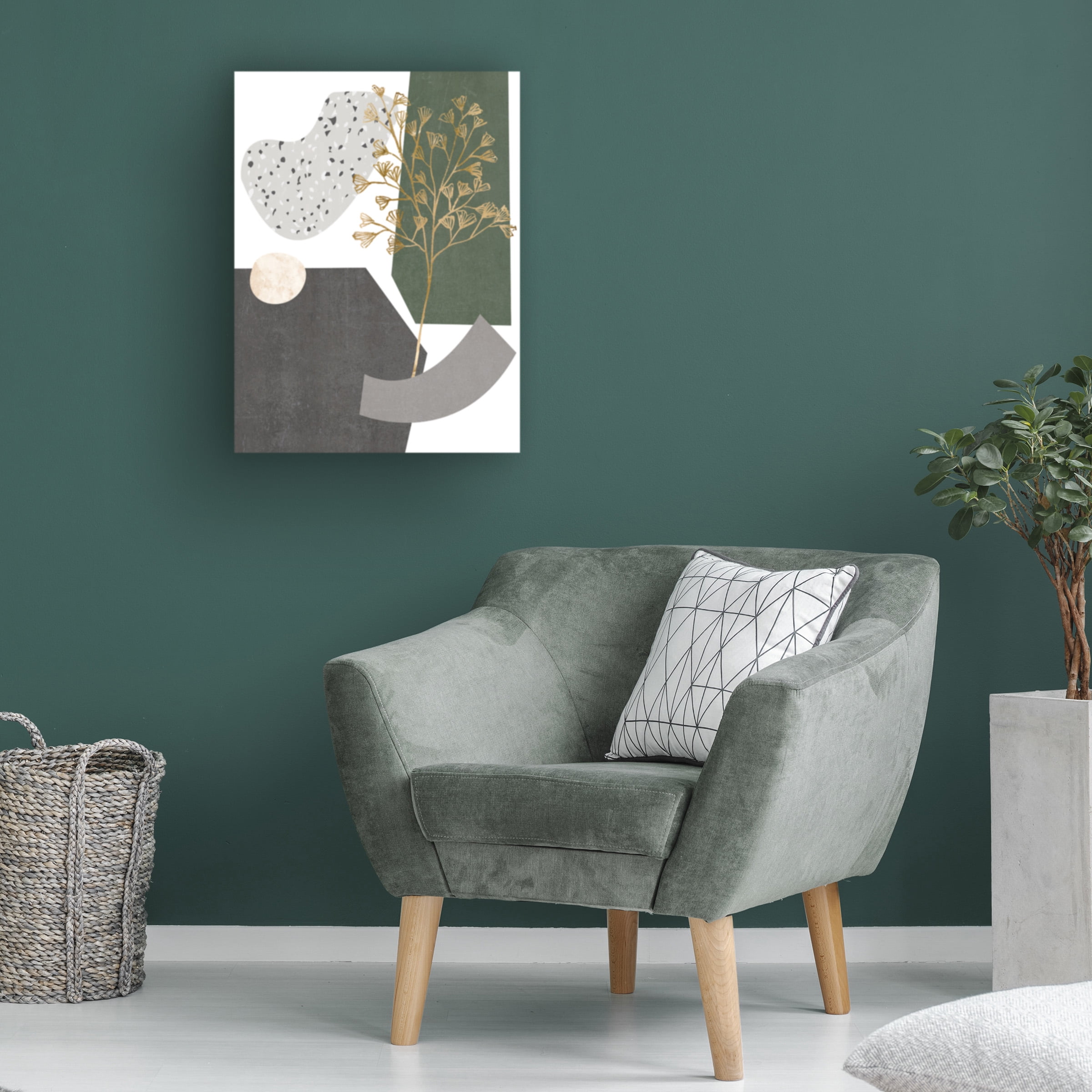 Melissa Wang 'Gold Ginkgo I' Canvas Art