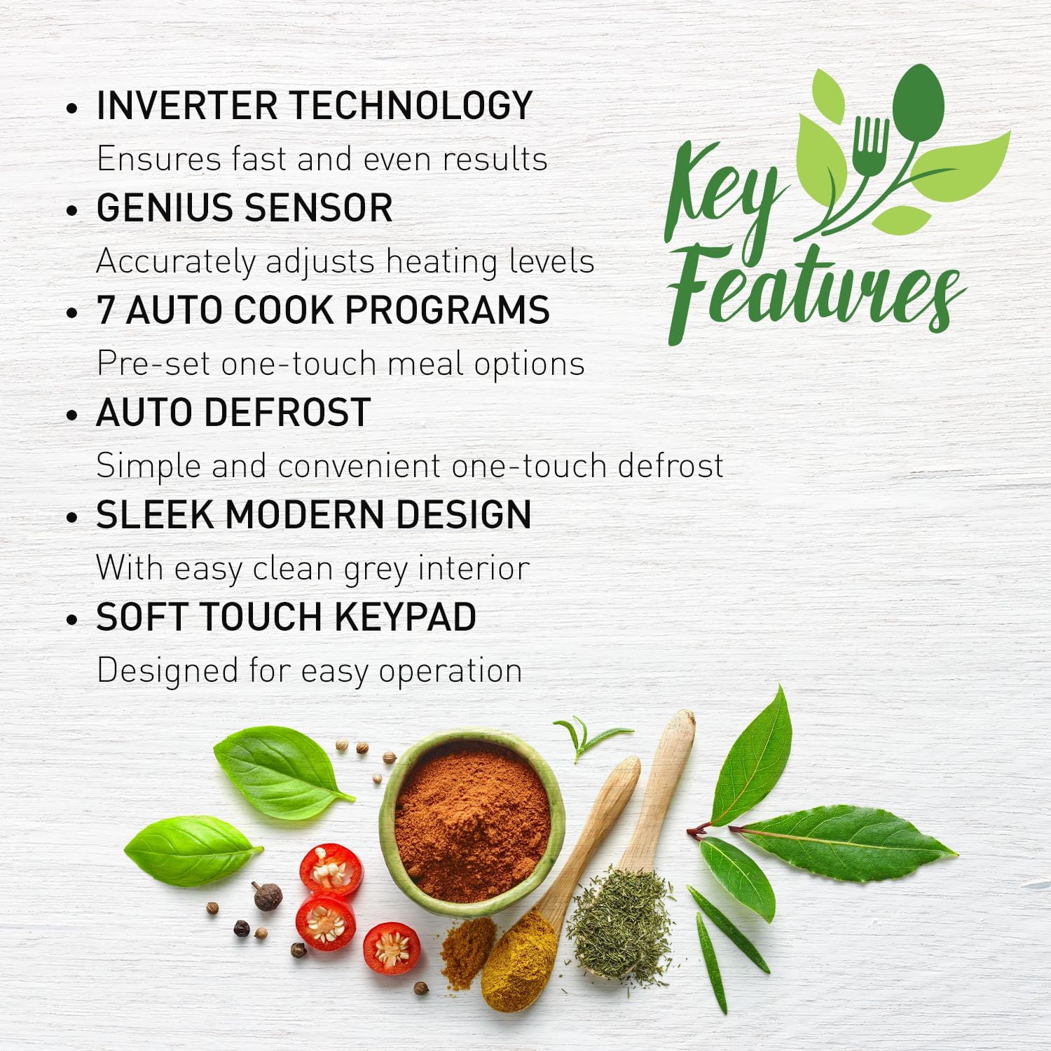 Panasonic NNSU65LB Mid-Size Genius 1.3 cft. Microwave Oven, Black