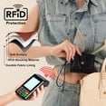 thumbnail image 5 of Montana West Small Wallet for Women Floral Embossed RFID Bifold Mini Card Holder with Tassel, Black, 5 of 7