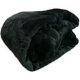 thumbnail image 4 of Black Super Soft Warm Cozy Flannel Fleece Micro Plush Microfiber Bed Throw Blanket, 4 of 5