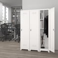 thumbnail image 6 of Metal Garage Storage Cabinet,Broom Closet Storage Cabinet,Utility Closet Cabinet for Broom,Garage,Kichen,White, 6 of 16