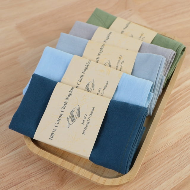 YAOMOBB Natural Material Napkins Rustic Boho Napkins Fine Workmanship Solid Color Soft Napkins for Weddings and Dining Tables