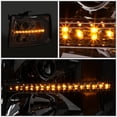 thumbnail image 5 of DNA Motoring For 07-14 Silverado LED DRL Sequential Turn Signal Projector Headlight Lamp Pair Chrome/Amber, 5 of 11