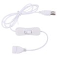 thumbnail image 1 of 100cb 2,0 a Fe Extens Cable de datos con encendido/apagado S para ventilador de tiras Led Usb que conduce la lámpara de escritorio del ordenador portátil Rec Charr, 1 of 5
